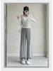 Women's Retro Striped Colorblock Wide-Leg Sweatpants
