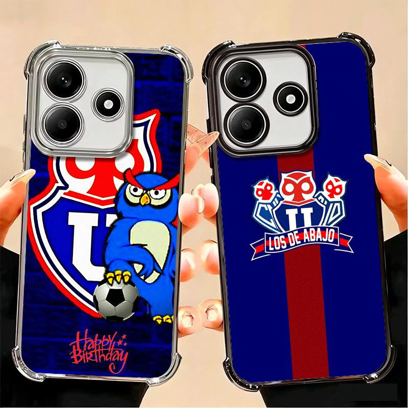Chile U-University Logo Plating Phone Case For Xiaomi Poco X5 X6 X7 X8 Pro Max F8 Ultra F7 M8 M7 M5S Redmi 15C 15 14C 13C 13 X3