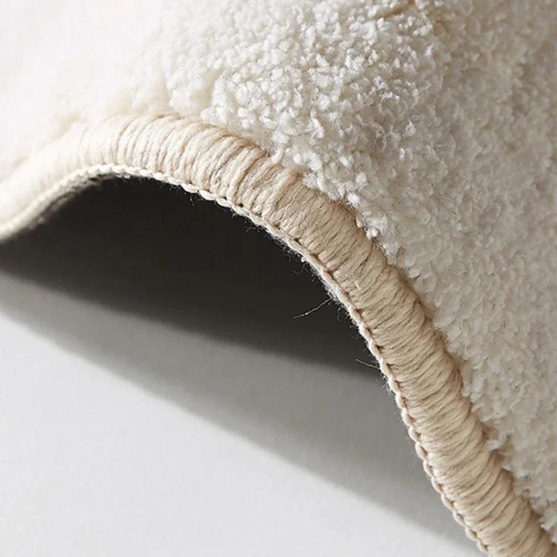 Dopamine Color Carpets for Living Room Girly Style Bedroom Decor Rug Irregular Shaped Pink Plush Carpet Cute Fluffy Soft Mat