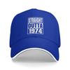 Vintage 1974 Lustig 1974 Geburtstag Lässig Baseballkappe Sommer Trucker-Hut Outdoor-Sport Hip-Hop-Hüte Herren Klassische Baseballkappen