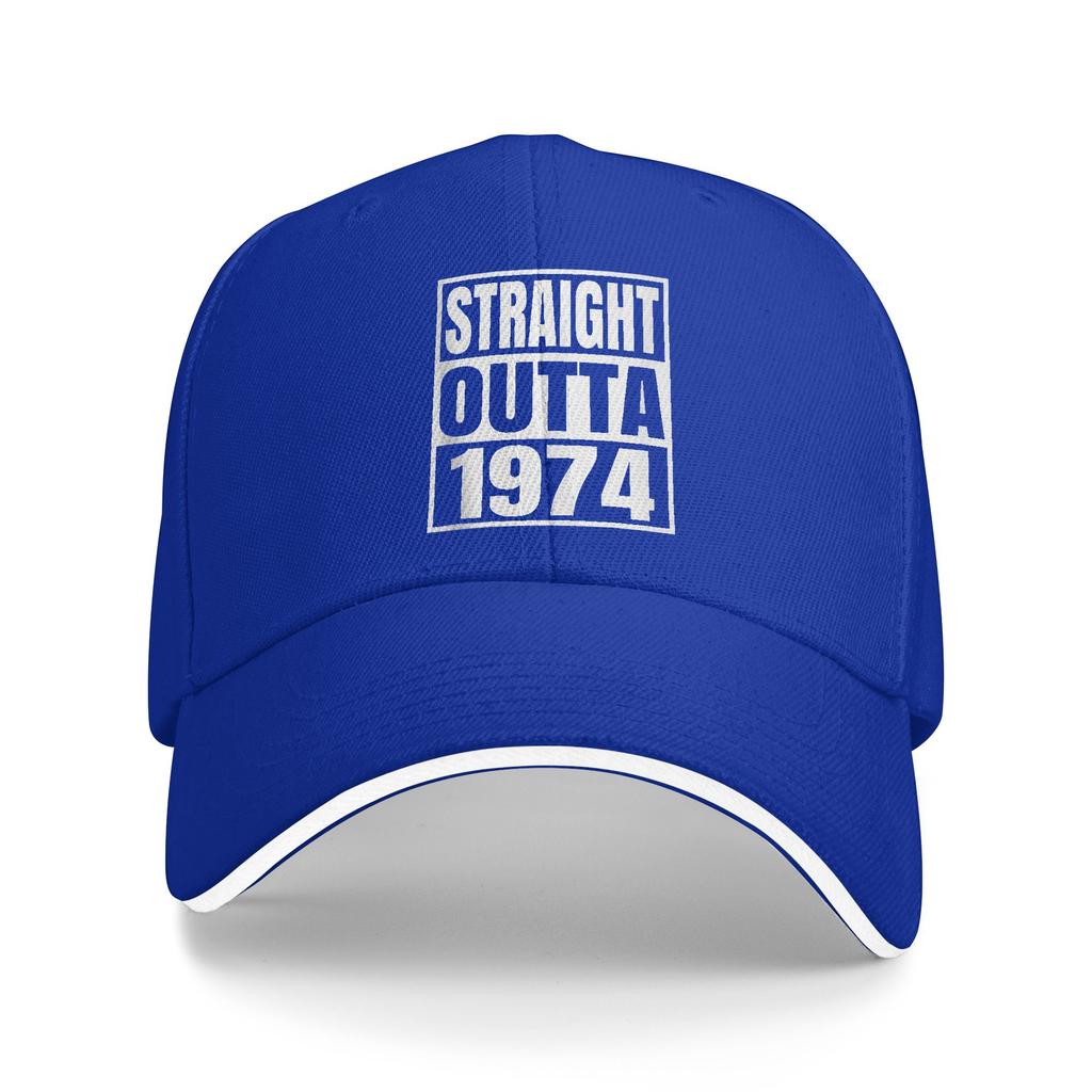 Vintage 1974 Lustig 1974 Geburtstag Lässig Baseballkappe Sommer Trucker-Hut Outdoor-Sport Hip-Hop-Hüte Herren Klassische Baseballkappen