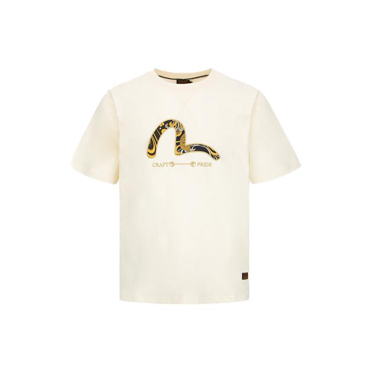 Evisu T-Shirts Men's Crew Neck Moderate Straight Fit 2EAHTM2TS545XXCT