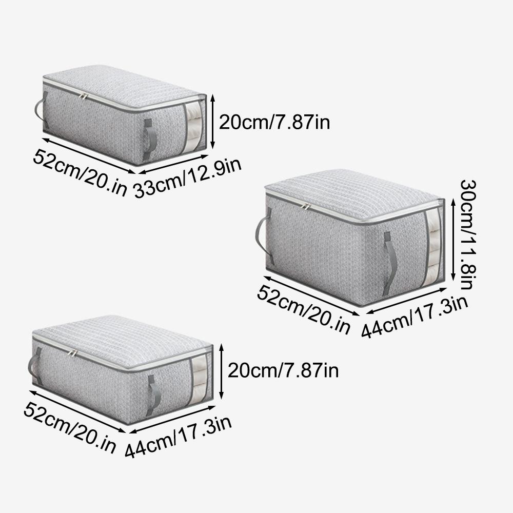1 Stück Aufbewahrungstasche mit Sichtfenster, Haushaltskleiderschrank, feuchtigkeitsbeständige Canvas-Bettdecke, faltbare Aufbewahrungstasche mit großem Fassungsvermögen
