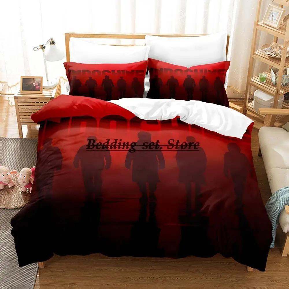 Indokina Rock Sängkläder Set Enkel Twin Full Queen King Size Sängset Aldult Barn Sovrum Påslakanset 3D Lakan Set