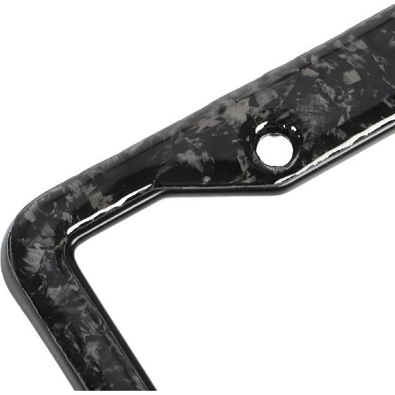 License Plate Holder License Plate Frame Bright Forged Carbon Fiber Universal Replacement for Y S US Standard
