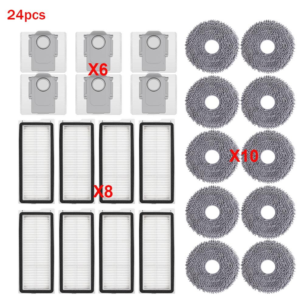 Für Roborock Qrevo Curv/S1V/Curv S1X/Curv 1A1/1XC/C Pro/C/CurvC/P11 PRO Staubsauger Hauptseitenbürste Filter Mopptuch Staubbeutel Ersatzteile