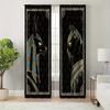 2pcs Ancient Egyptian Mural Curtains Rod Pocket DecorativePrinted Curtain Light-filtering Curtain For Kitchen Living RoomOffice