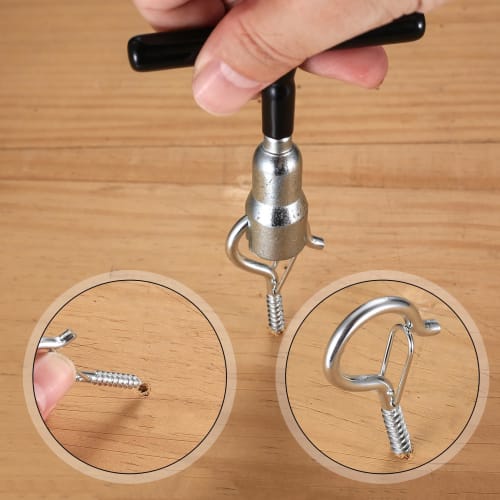 Set of 20 Screw Hooks, Screw-in Screw Hooks with Safety Buckle Design, for Hanging Plant Baskets, Kitchen Utensils, Decorative Items, Wind Chimes, and