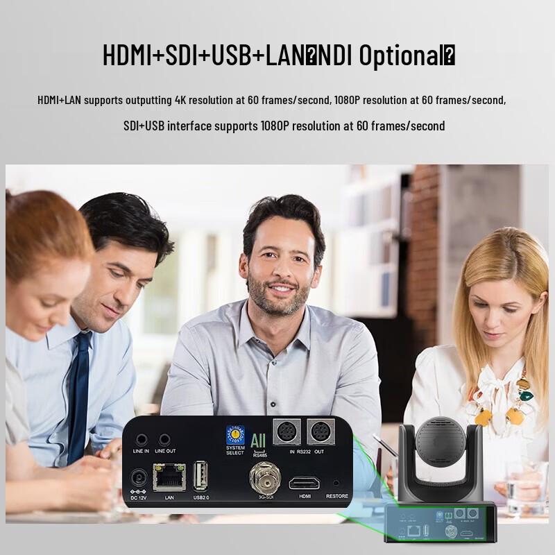 SHENGHUASHITONG 4K UHD PTZ AI Tracking Video Conference Camera (CN version)