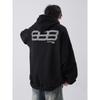 Hooded Sweater Men Fall Black Coat Loose Couple Casual Hoodie.