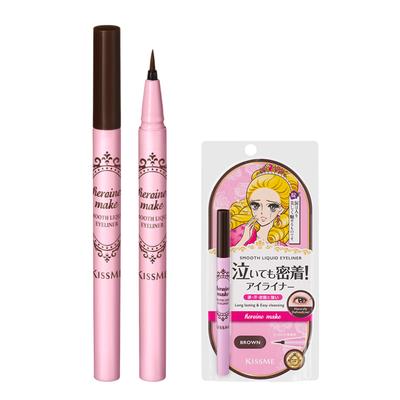 Kiss Me Heroine Make Smooth Liquid Eyeliner N 0.4ml, Brown, 1 Pc.