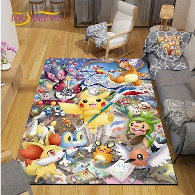 Kober Pokemon Anime Koberec Dětské Koberce Obývací Pokoj Podložky pod Konferenční Stolek Koberec do Ložnice Omyvatelné Podlahové Rohože Podložka do Domácnosti Roztomilý Koberec