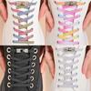 1pair Free-Tie Shoelaces with Rhinestone Buckles, Fashion Elastic Lazy Shoelaces for Sneakers Canvas Shoes Skate Shoes, Women & Men
