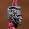 Robot Warrior Brass Knife Beads EDC Outdoor DIY Paracord Woven Lanyard Pendants Accessories.