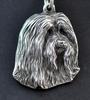Bearded Collie, Highland Collie, Mountain Collie - Necklace with dog, silver-plated pendant for dog fan, unique jewelry by Art-Dog brand