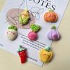 7pcs Fun Cartoon Vegetable Refrigerator Magnets Personalized Refrigerator Decoration Magnets Home Decoration For Kitchen