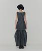 Amomento Layered Shirring Skirt_Navy