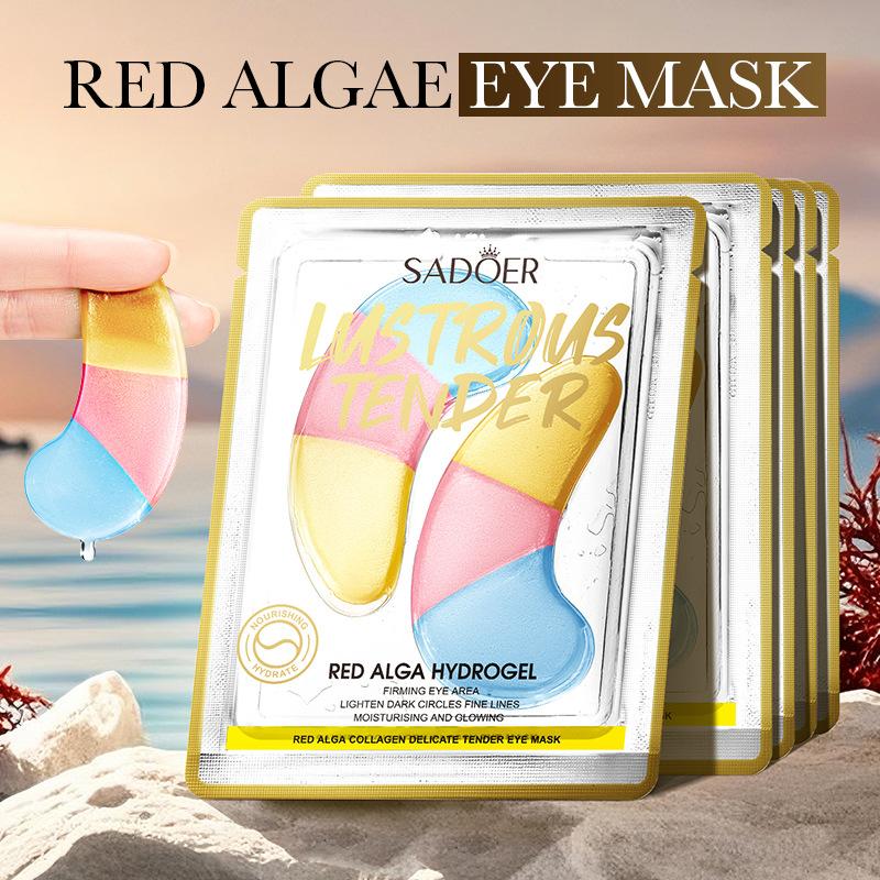 Cherry Blossom Eye Mask Anti Wrinkle Nourishing Improve Eye Bag Lighten Dark Circles Under Eyes Caviar Grape Seed Red Algae Collagen Eye Mask