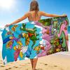 1Pc Simpsons Fantasy Adventure Beach Towel, Quick Dry, Multi-Use for Beach Pool Gym Yoga Home Travel, Christmas, Halloween, Xmas Gift S861