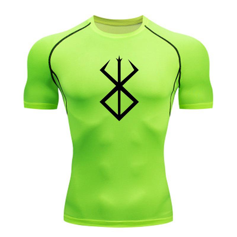 Men's Quick-Dry Compression T-Shirts: High Elastic, Moisture-Wicking Activewear for Basketball, Fitness, and Running.