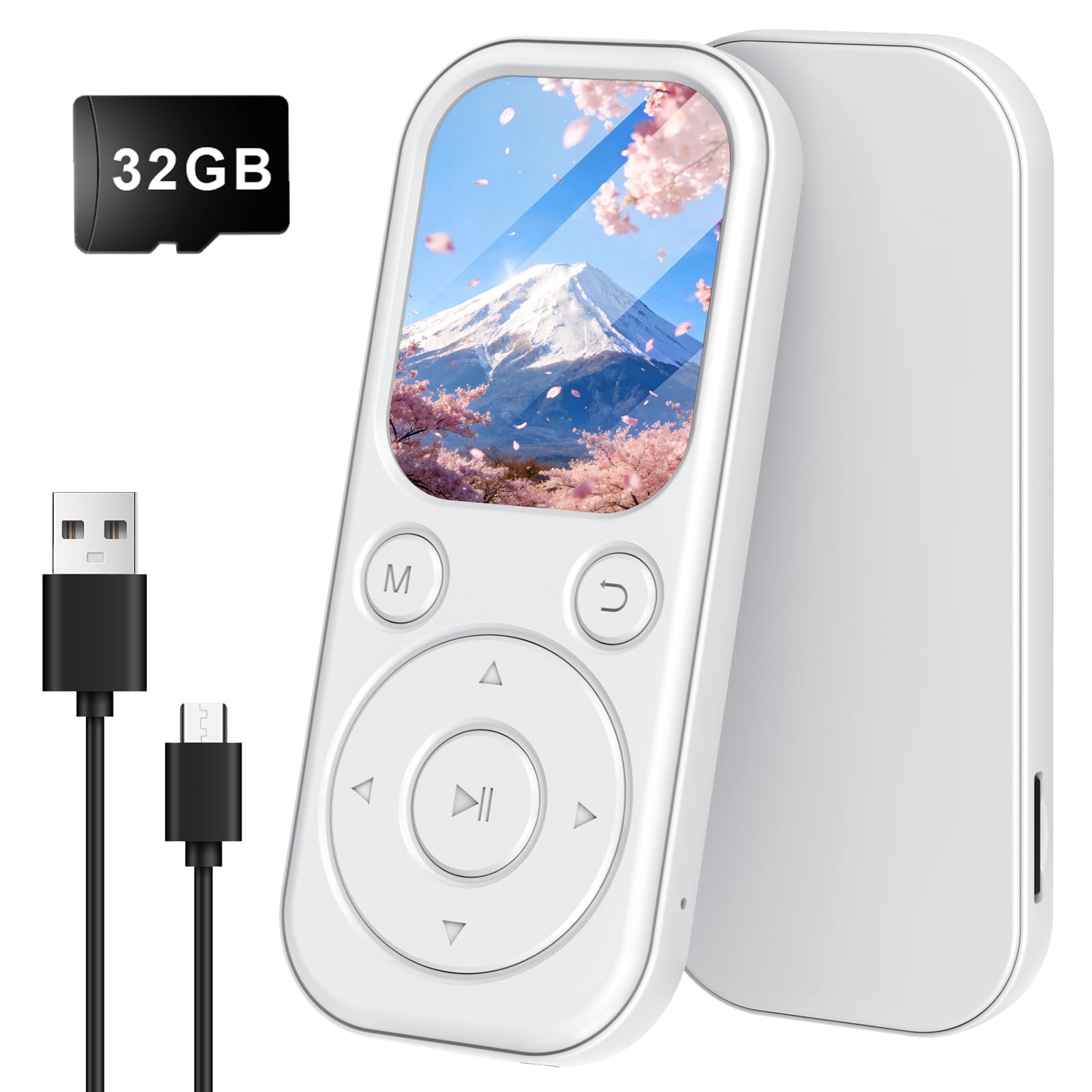 

MP3 Player Music Player Bluetooth 5.3 [Two-way Bluetooth, Lightweight and Stress-Free] Multifunctional Digital Audio Player HIFI Lossless 32GB Memory