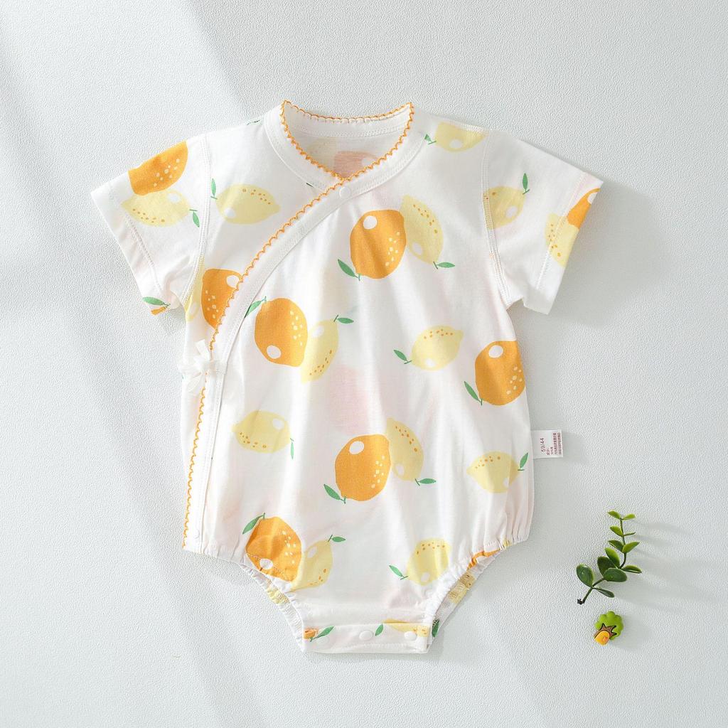 Unisex Newborn Short-Sleeve Bodysuit Pajamas