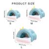 Comfortable Pet Hammock Bed for Hamster Washable Rodents Nest with Warm Filling Small Animal Rest Sleep Bed Hideouts Nest