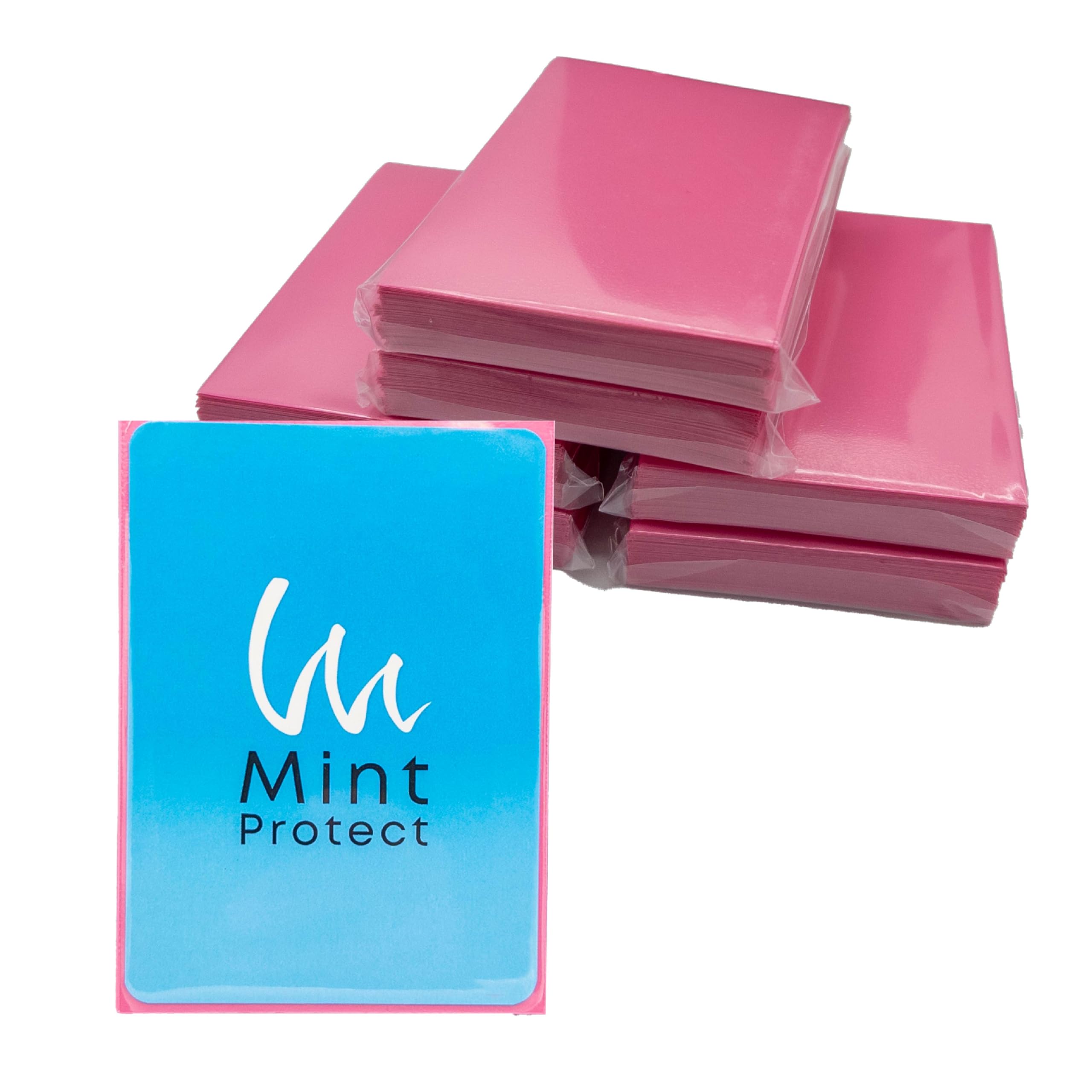 

Официальные гладкие рукава Mint Protect, стандартный размер, тисненые рукава Pokeka [300 шт.] (розовый)