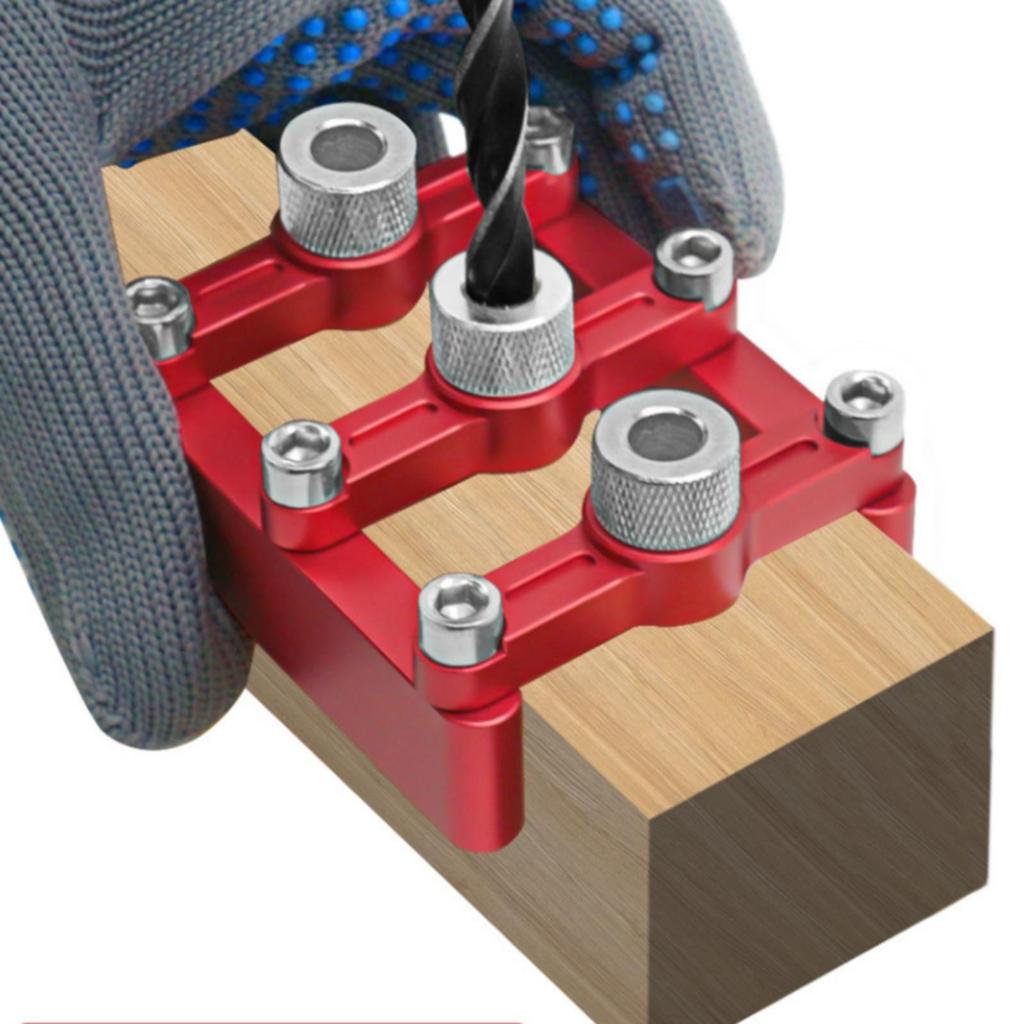 Woodworking Dowel-Jig with Bushings Rigid Wood Joint Tool Accurate