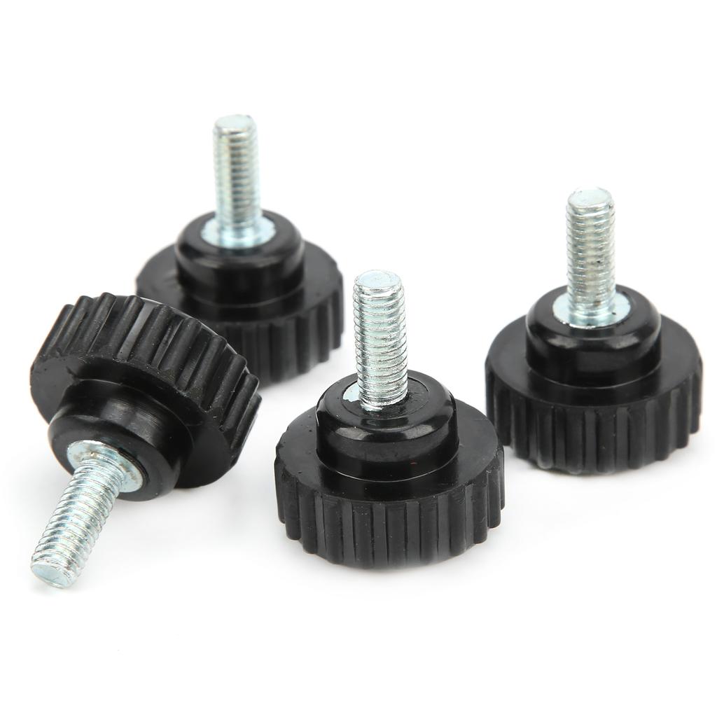 10Pcs Clamping Knob Jig Bolt Lathe Hand Grip Twist Nut Straight Thread Locking Handle M6x25x15