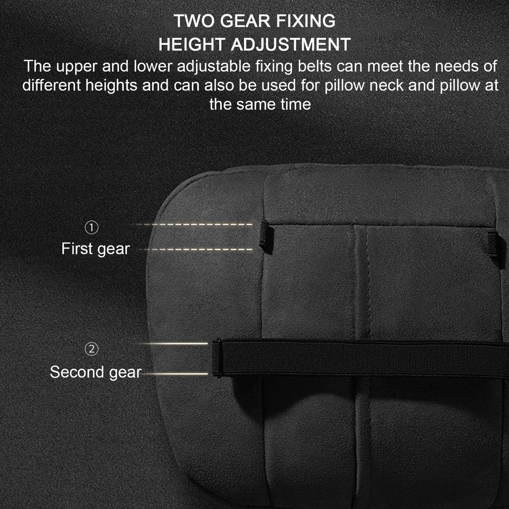Brand New Car Seat Booster Universal Driver Memory Foam Lumbar Pillow Suede Seat Height Inclined Cushion