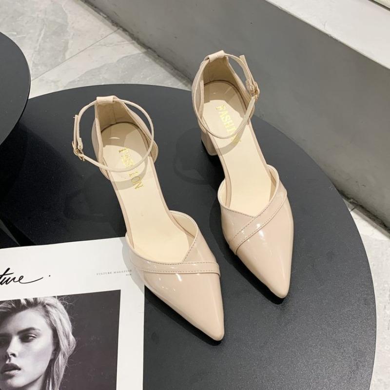 Fashion High Heeled Women's Shoes New Hollow Shallow Mouth Fashion Single Shoes Solid Color Daily Commuting Platform Zapatos Mujer