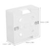 12Pcs Single Gang Wall Switch Dustproof Recessed Flush Mount Junction Box Fire Resistant Electrical Socket Cover