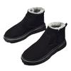 Snow boots men's shoes 2025 winter mid top cotton shoes for outdoor warmth and thick velvet cotton shoes for cold protection