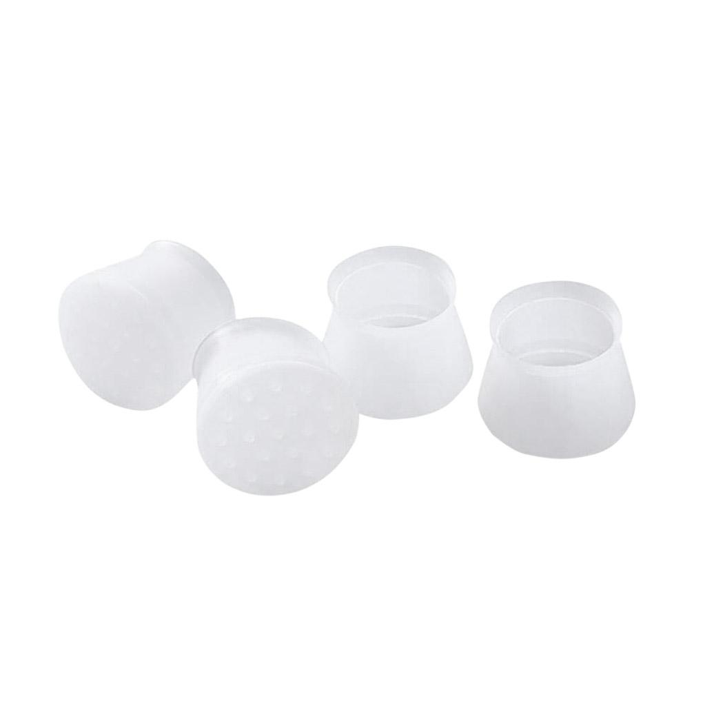 

4 Pieces Silicone Table Foot Covers Non-Slip Removable Round Chair Caps Couch Household Indoor Office Dorm Accessories