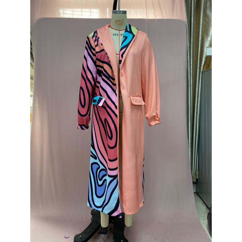 Damen Revers Langarm Casual Tweed Warme Jacke