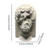 Greek Plaster Statue Sculpture Artistic Sketch Statue Greek Bust Statue for Bookshelf Bedroom Living Room Coffee Table Decor