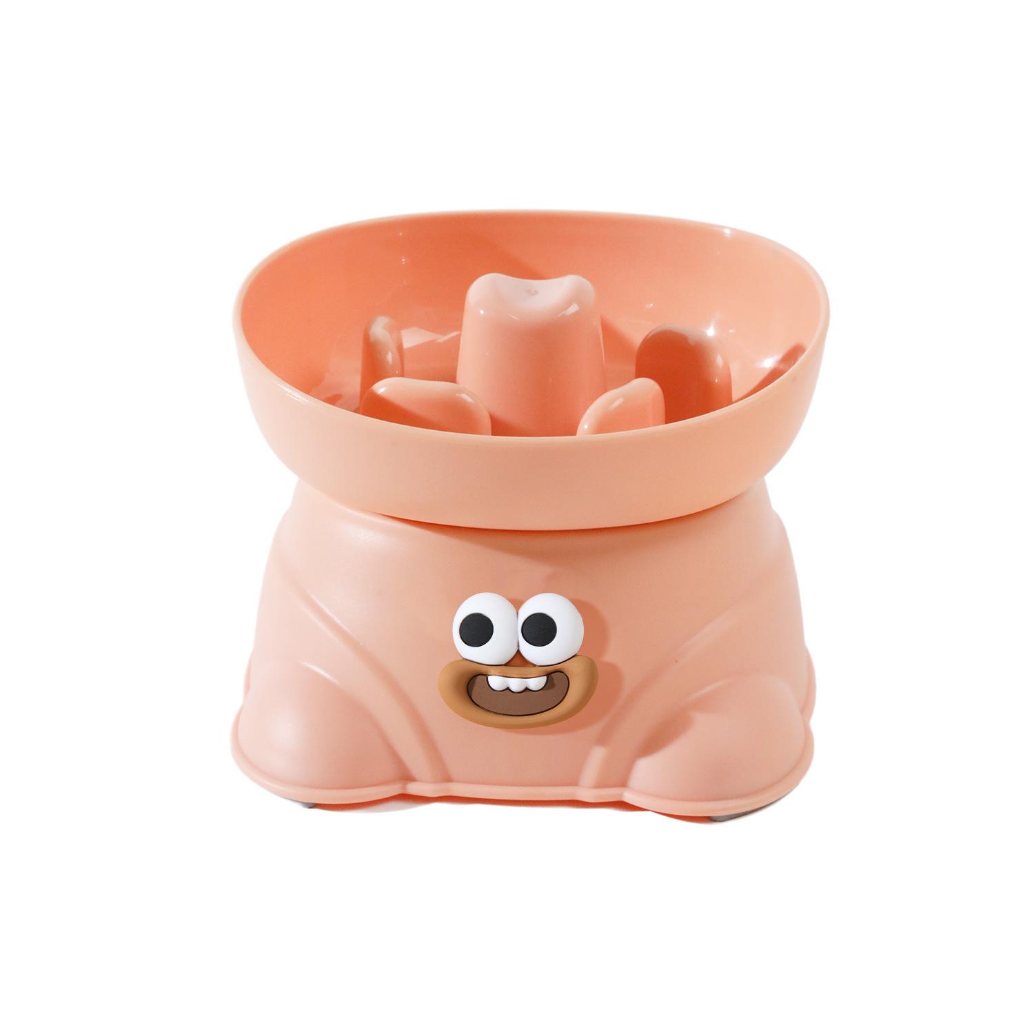 

Pipitao Оригинальная Большая Глаза Альянс Разделенная Квадратная Высокая Миска Миска для Медленного Кормления для Домашних Животных Собак, Съедобная Миска для Собак rouge powder