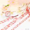 Kamiiso Washi Masking Tape Kimono-bi 3-Roll Set (Cherry Blossom, Shiki Hanzakura, Usagi Sakura) 15mm X 7m Japanese Craft Tape GR-0507