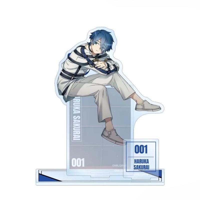 Game MILGRAM Acrylic Stand Doll Anime Mikoto Mahiru Haruka Shidou Es Amane Kazui Yuno Figure Model Plate Cosplay Toy for Gift Acrylic Stand