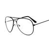 Aviation Gold Frame Sunglasses Male Classic Eyeglasses Transparent Clear Lens Optical Woman Man Glasses Pilot Style
