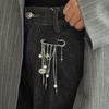 Rhinestones Pearls Brooch With Removable Alloy Chain For Pants Decoration And Fashion Accessories