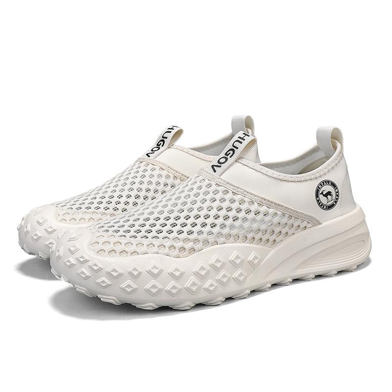 Men's classic low-top versatile mesh sneakers summer outdoor casual comfortable breathable lazy shoes