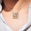 Citrine Flower Pendant: 925 Sterling Silver Jewelry