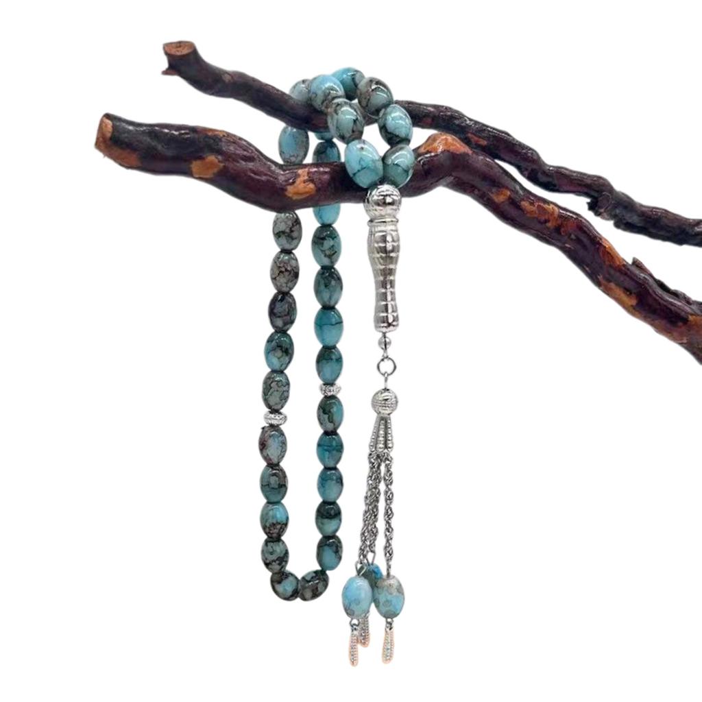 Glass Beads Cross Rosary Bracelets Unique Pendants for Womens Man Religious Hand Chain Praying Meditations