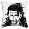 Hot Anime Jujutsu Kaisen Pillow Covers Cartoon Sofa Decorative Home Double-Sided Printing Short Plush Cute Cushion Cover