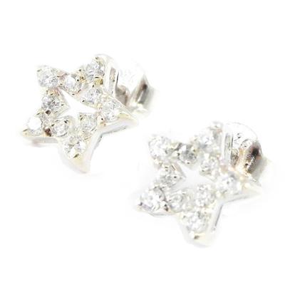 [G1944] - Silver 'Stars' Earrings