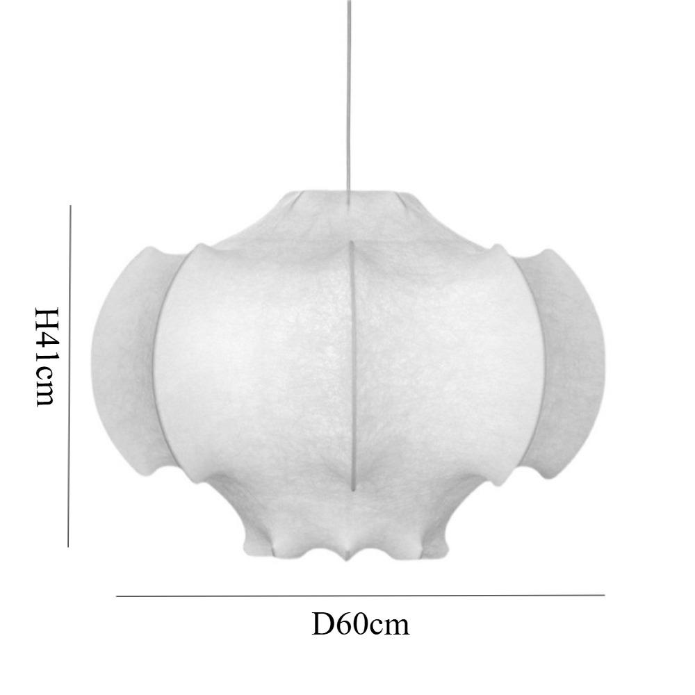 Japanese Nordic Decorative  E27 Suspension Art Cloth Design Hanging Ceiling Light Silk Pendant Lamps Lighting Chandelier