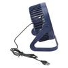 Kleiner Luftzirkulator Ventilator 2 Einstellbare Geschwindigkeiten Blau Tragbar Wiederaufladbar USB Schreibtisch Tisch Kühlventilator für Wohnheim