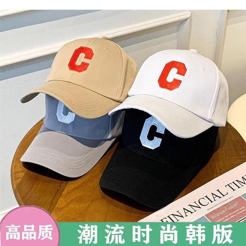 Embroidery C Letter Cotton Baseball Cap Sun Protection Breathable Fashion Hat